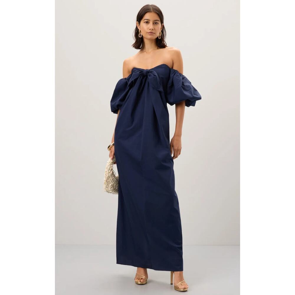 CAROLINE CONSTAS Reyna Navy Dress - Size XS